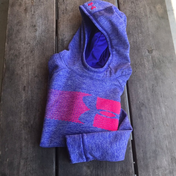 Under Armour Other - Under Armour Fleece Highlight Hoodie Purple Pink L